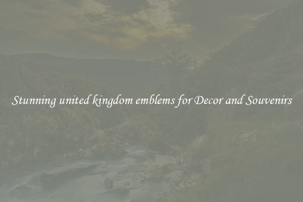Stunning united kingdom emblems for Decor and Souvenirs