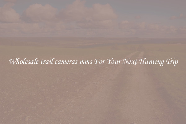 Wholesale trail cameras mms For Your Next Hunting Trip