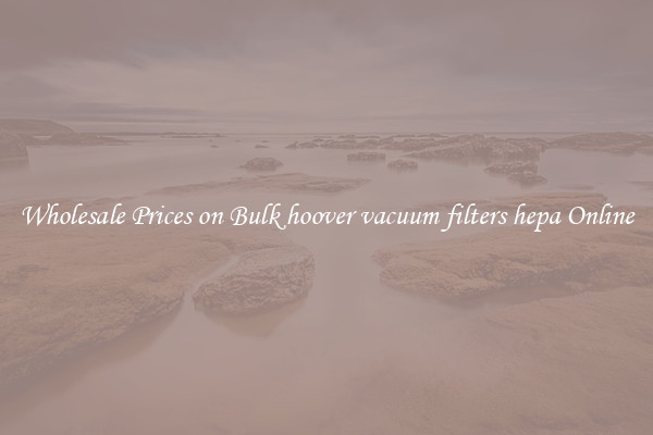 Wholesale Prices on Bulk hoover vacuum filters hepa Online