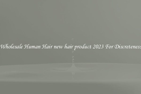 Wholesale Human Hair new hair product 2023 For Discreteness