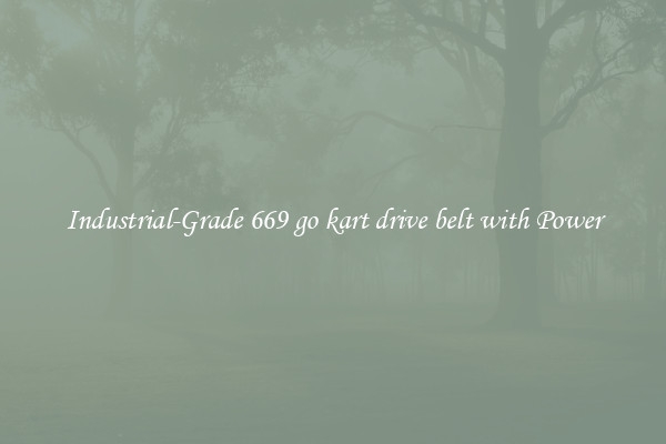 Industrial-Grade 669 go kart drive belt with Power