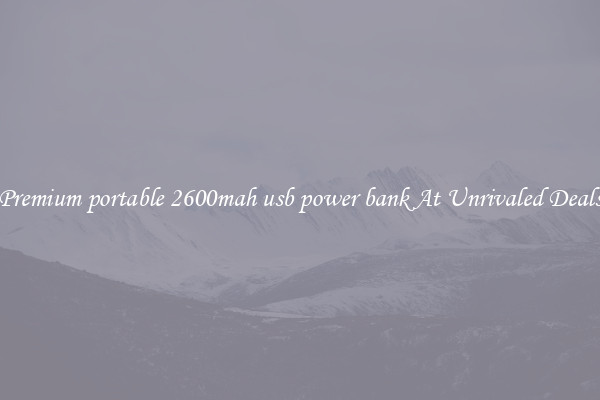 Premium portable 2600mah usb power bank At Unrivaled Deals
