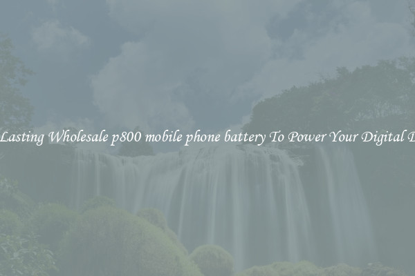 Long Lasting Wholesale p800 mobile phone battery To Power Your Digital Devices