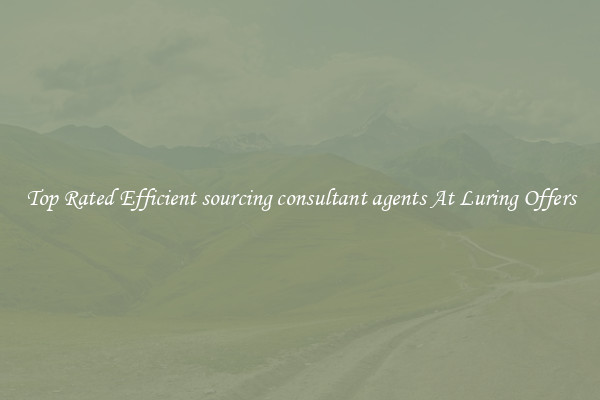 Top Rated Efficient sourcing consultant agents At Luring Offers