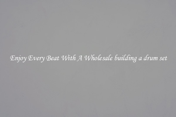 Enjoy Every Beat With A Wholesale building a drum set