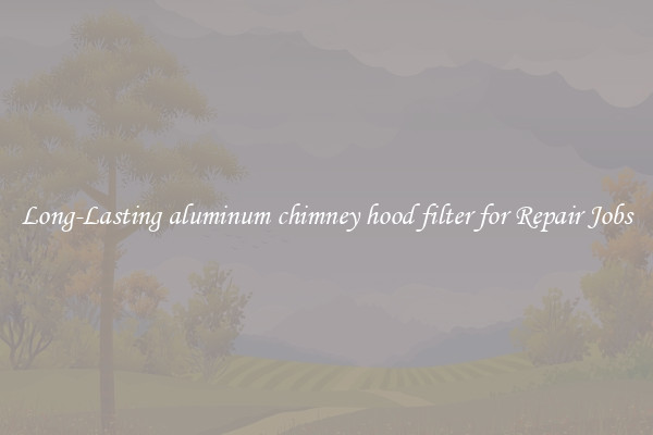 Long-Lasting aluminum chimney hood filter for Repair Jobs
