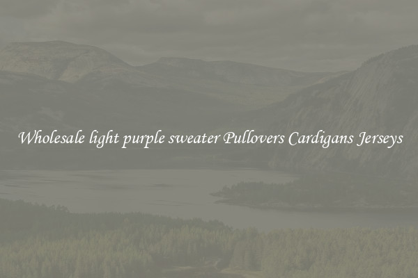 Wholesale light purple sweater Pullovers Cardigans Jerseys